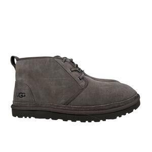UGG Neumel Chukka Boots Mens 13 Charcoal Grey Suede Lined 3236 Lace Up